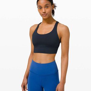 Lululemon Long Line Energy Sports Bra in True Navy